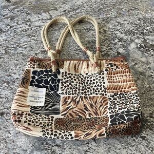 VTG NWT Moschino Made in ITALY 🇮🇹 CheapandCHIC Wild print TOTE shoulder bag